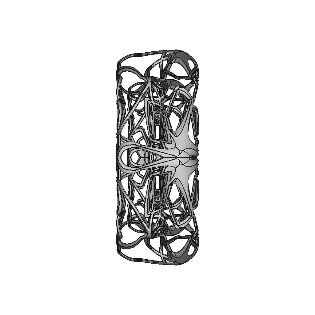 Organic Ring Design 18 - Standard Mechanical Component_0_90_degree_snapshot