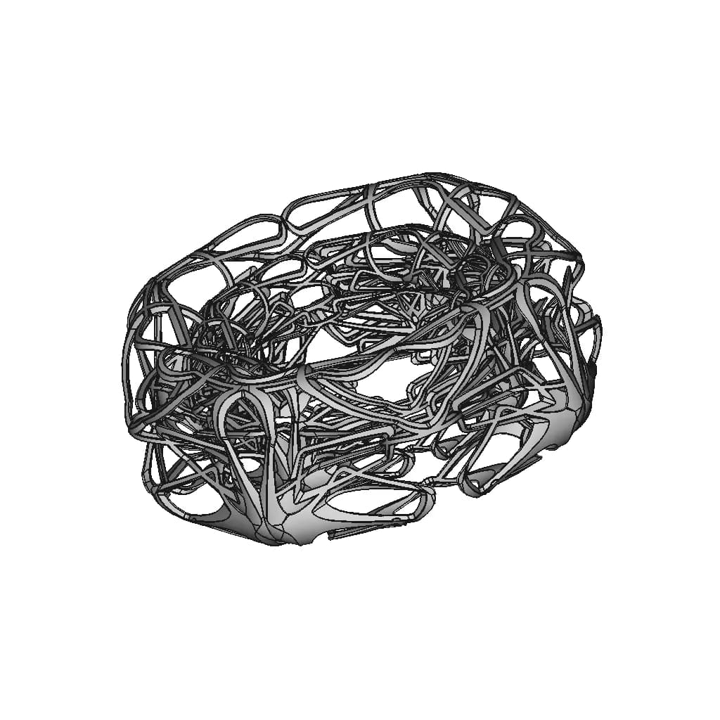 Organic Ring Design 18 - Standard Mechanical Component_60_30_degree_snapshot