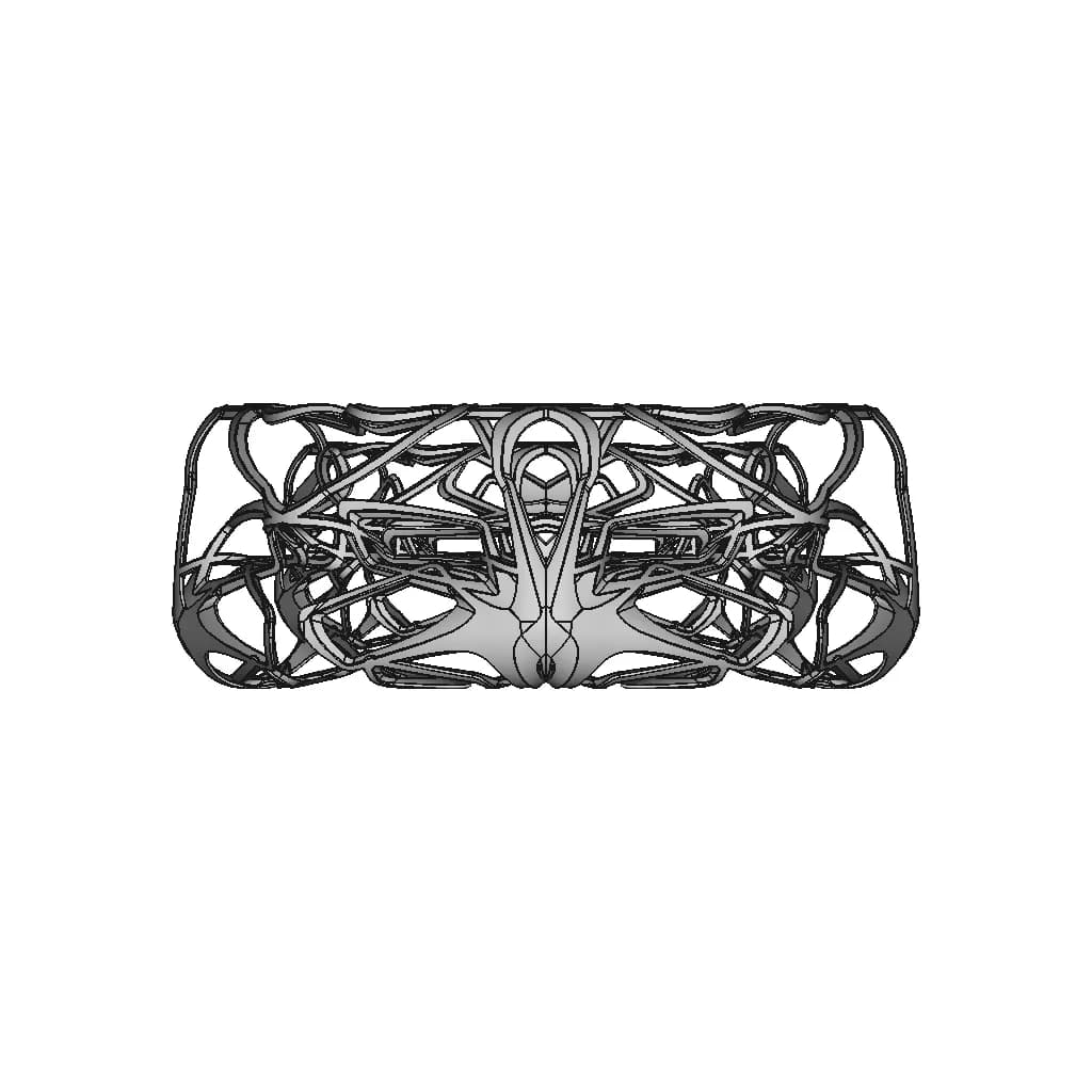 Organic Ring Design 18 - Standard Mechanical Component_90_0_degree_snapshot