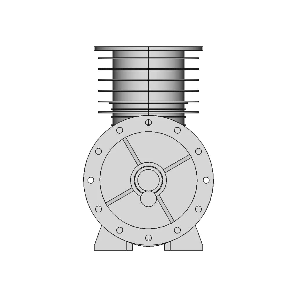 Single Piston Engine - Standard Mechanical Component_0_0_degree_snapshot