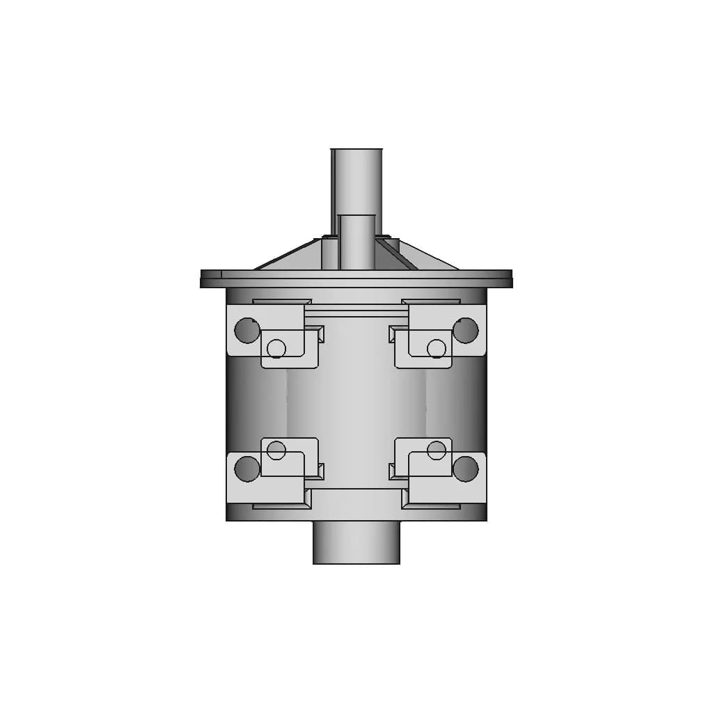 Single Piston Engine - Standard Mechanical Component_90_0_degree_snapshot