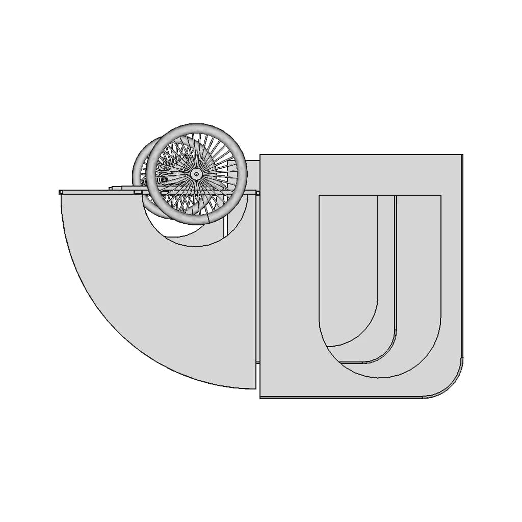 Bicycle Trailer Caravan - Downloadable CAD Representation_270_0_degree_snapshot