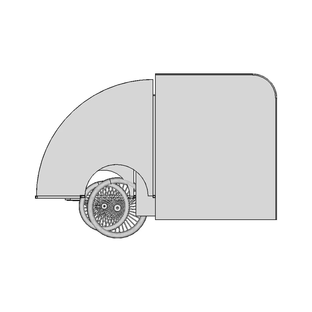Bicycle Trailer Caravan - Downloadable CAD Representation_90_0_degree_snapshot