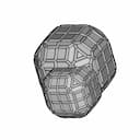 Double Chamfered Cube Shape Pipe Frame 2 - Downloadable CAD Representation_60_30_degree_snapshot