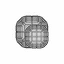 Double Chamfered Cube Shape Pipe Frame 2 - Downloadable CAD Representation_90_0_degree_snapshot