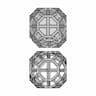 Double Chamfered Cube Shape Pipe Frame 1 - Standard Mechanical Component_0_0_degree_snapshot