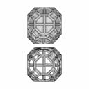 Double Chamfered Cube Shape Pipe Frame 1 - Standard Mechanical Component_0_270_degree_snapshot