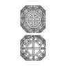 Double Chamfered Cube Shape Pipe Frame 1 - Standard Mechanical Component_0_90_degree_snapshot