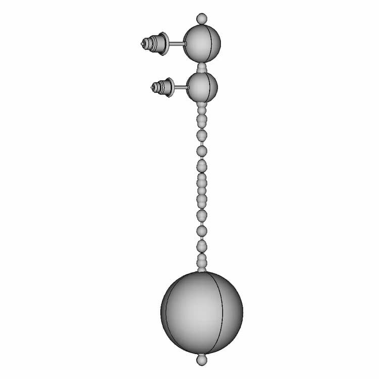 Ear Pendant | 3D Engineering Design File