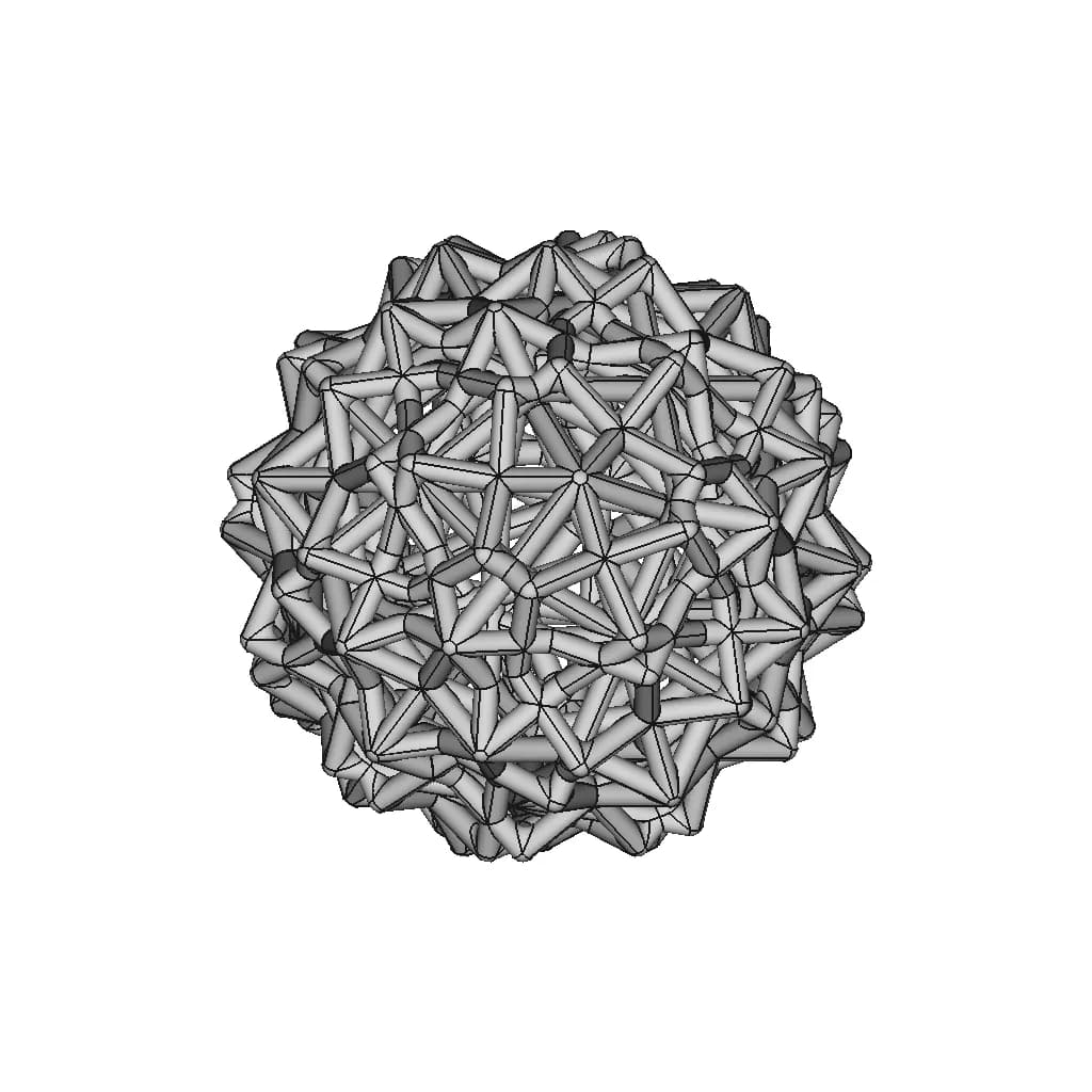 Cube Derived Pipe Frame Shape 3 | 3D Engineering Design File_60_30_degree_snapshot