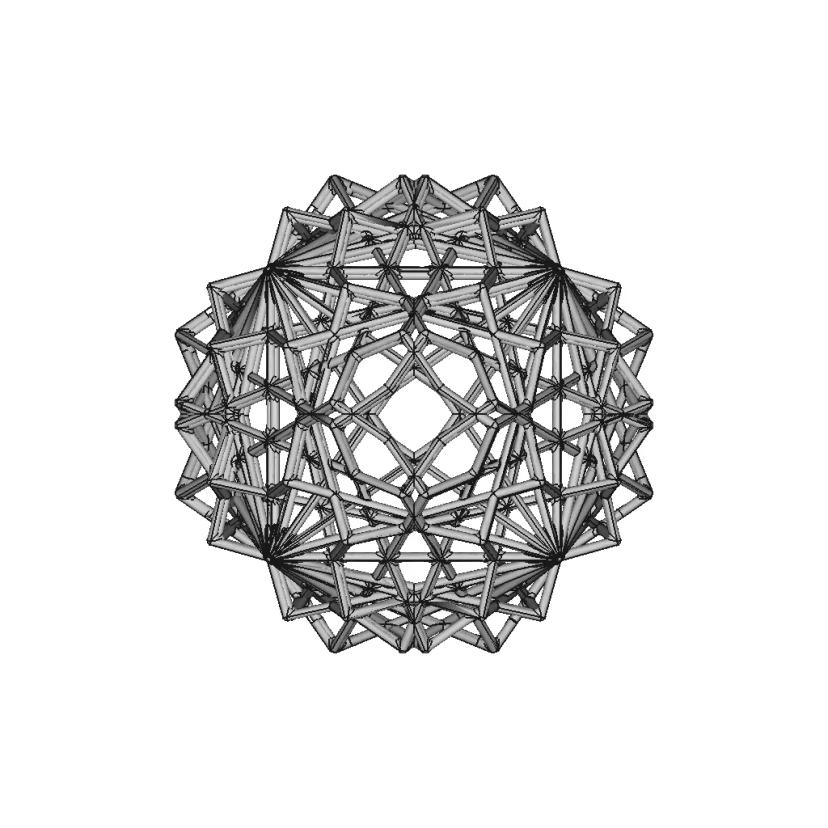 Cube Derived Pipe Frame Shape 2 | 3D Engineering Design File
