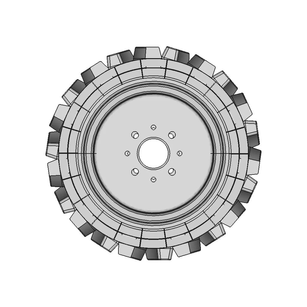Tractor Wheel 450 Мм | 3D Engineering Design File_0_0_degree_snapshot