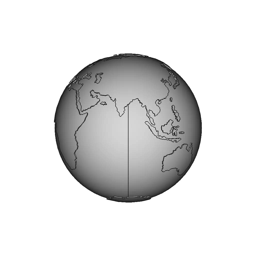 Studio-R4 Props | Earth Globe | High-Quality CAD Model_0_0_degree_snapshot