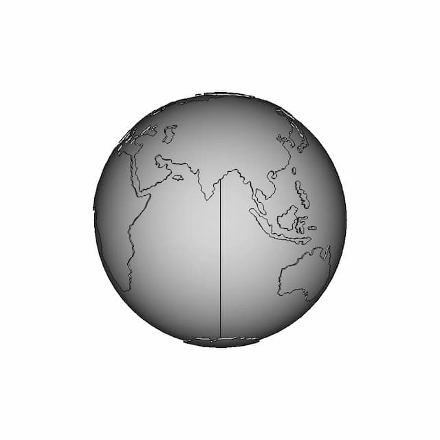 Studio-R4 Props | Earth Globe | High-Quality CAD Model