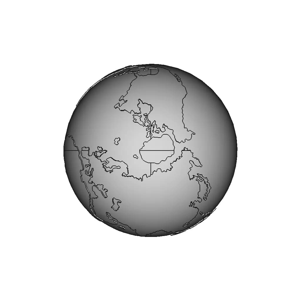 Studio-R4 Props | Earth Globe | High-Quality CAD Model_270_0_degree_snapshot