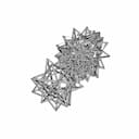 Tetrahedron Derived Pipe Frame Shape 2 - Standard Mechanical Component_60_30_degree_snapshot