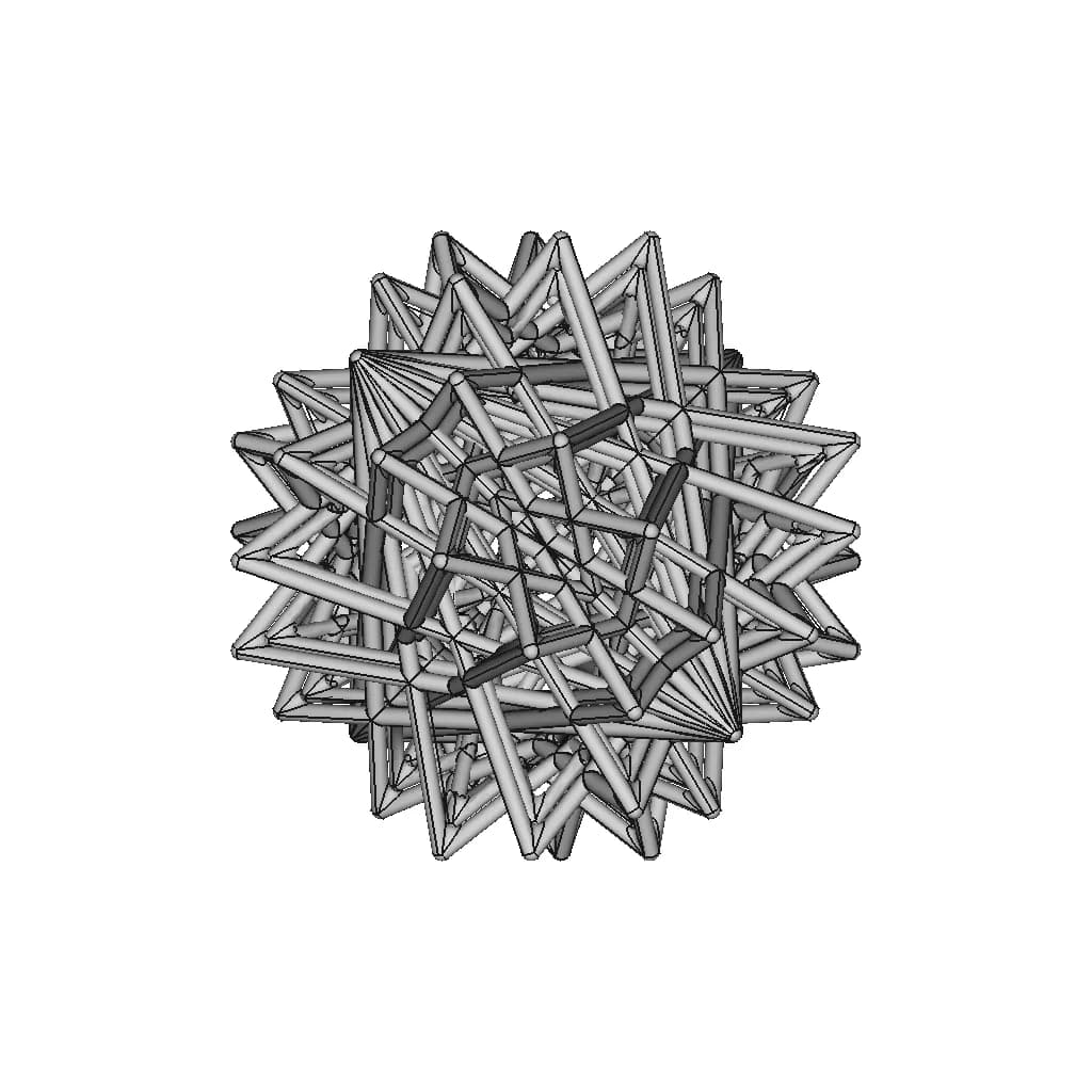 Tetrahedron Derived Pipe Frame Shape 1 | 3D Engineering Design File_0_270_degree_snapshot