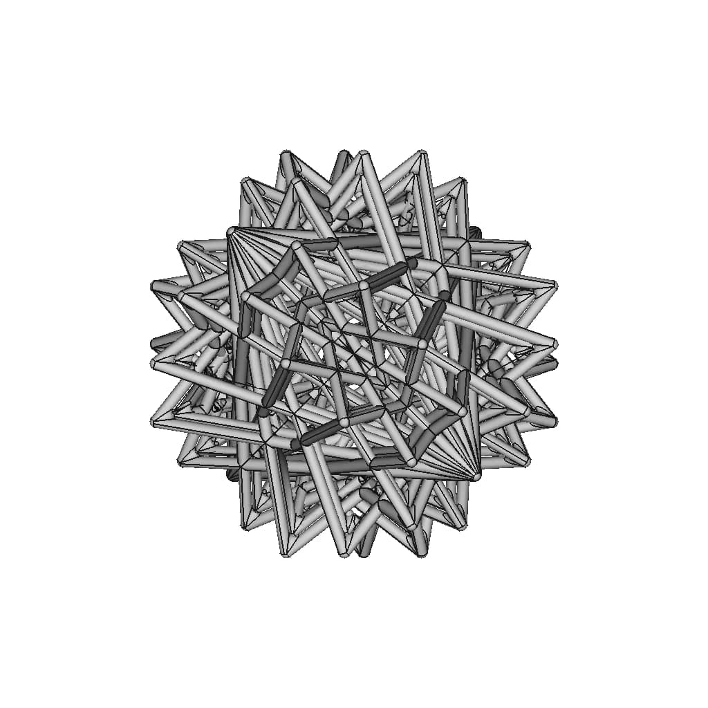 Tetrahedron Derived Pipe Frame Shape 1 | 3D Engineering Design File_0_90_degree_snapshot