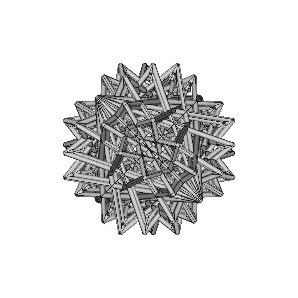 Tetrahedron Derived Pipe Frame Shape 1 | 3D Engineering Design File_90_0_degree_snapshot