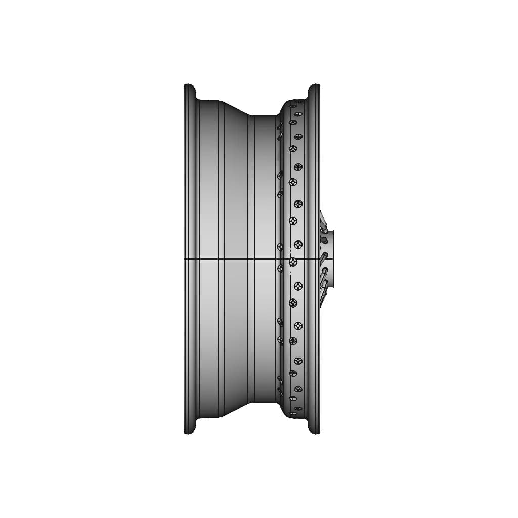 Ruote Borrani Wire Wheel 5,5J Width For Maserati 3500,5000 Assembly - Standard Mechanical Component_0_90_degree_snapshot