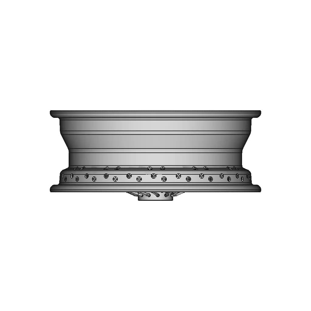 Ruote Borrani Wire Wheel 5,5J Width For Maserati 3500,5000 Assembly - Standard Mechanical Component_90_0_degree_snapshot