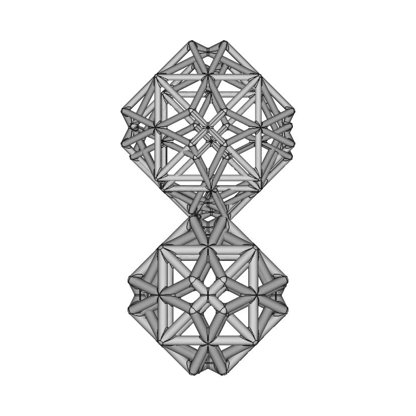 Cube Derived Pipe Frame Shape 1 | High-Quality CAD Model