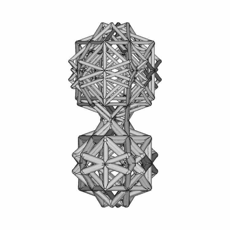 Cube Derived Pipe Frame Shape 1 | High-Quality CAD Model