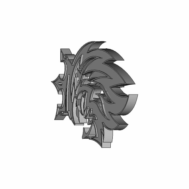 Lion Badge - Downloadable CAD Representation