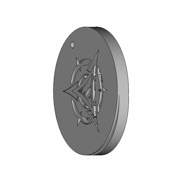 3D Printable Key Chain | 3D Engineering Design File