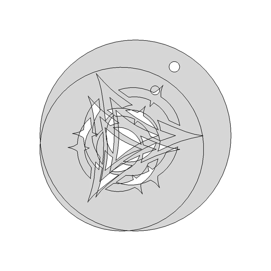 3D Printable Key Chain | 3D Engineering Design File_0_270_degree_snapshot