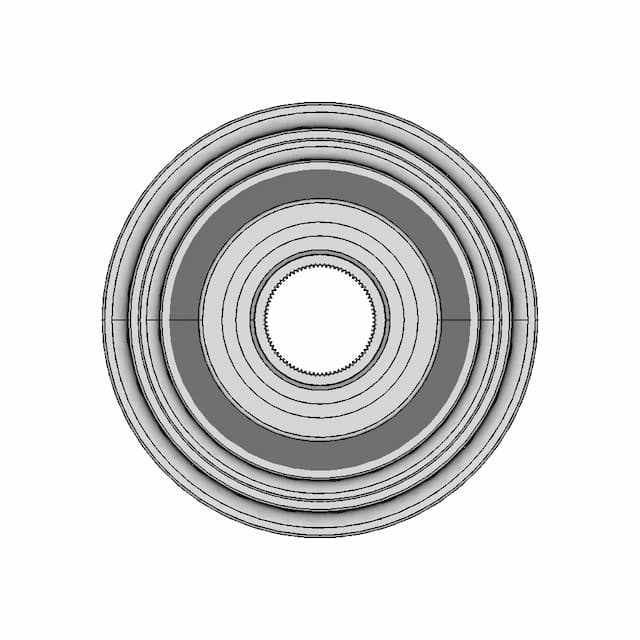 Ruote Borrani Wire Wheel 5,5 J Width For Maserati 3500,5000 Center Section Splined - Standard Mechanical Component