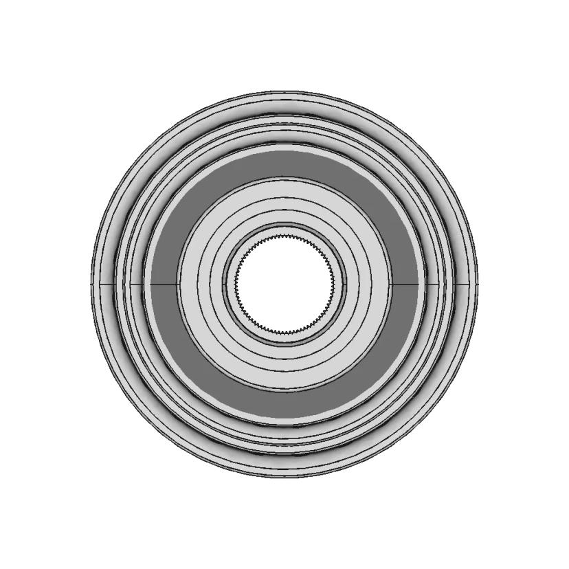 Ruote Borrani Wire Wheel 5,5 J Width For Maserati 3500,5000 Center Section Splined - Standard Mechanical Component