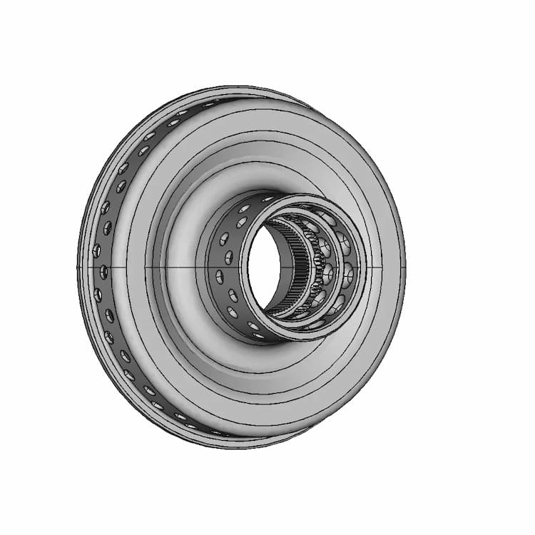Ruote Borrani Wire Wheel 5,5 J Width For Maserati 3500,5000 Center Section Splined - Standard Mechanical Component
