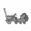 Steam Locomotive - Downloadable CAD Representation_60_30_degree_snapshot