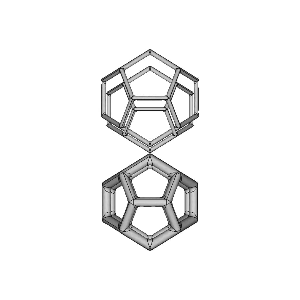 Dodecahedron Shape Pipe Frame | 3D Engineering Design File_0_270_degree_snapshot