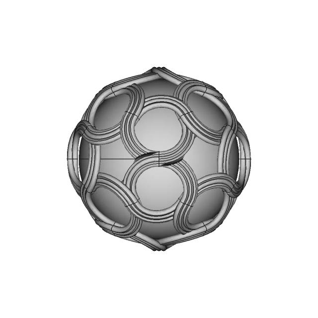 Golden Woven Ball - Downloadable CAD Representation