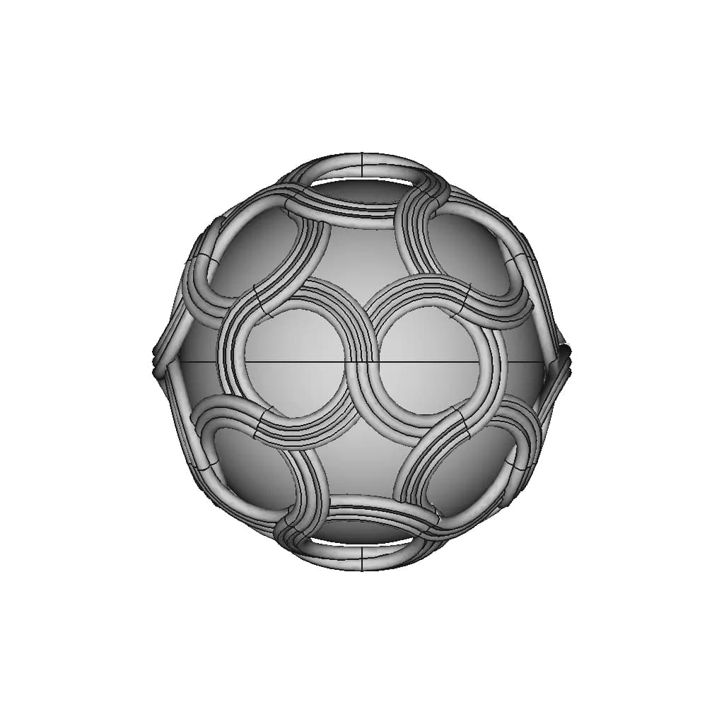 Golden Woven Ball - Downloadable CAD Representation_0_270_degree_snapshot