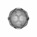Golden Woven Ball - Downloadable CAD Representation_0_270_degree_snapshot