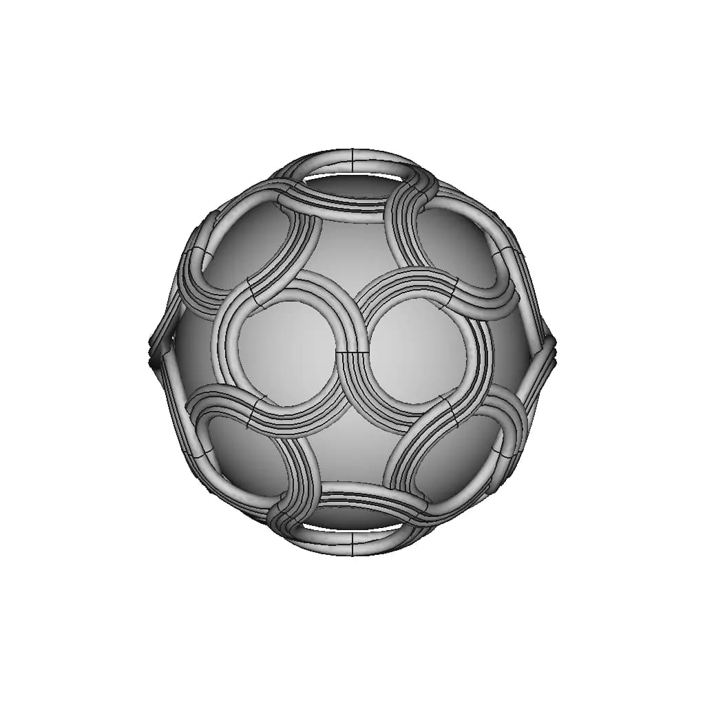 Golden Woven Ball - Downloadable CAD Representation_0_90_degree_snapshot