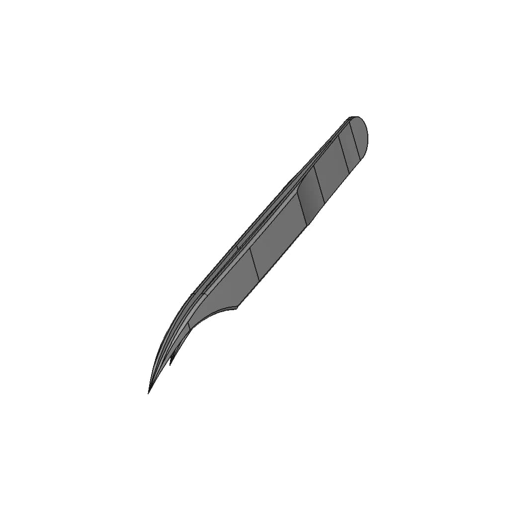 Tweezers, Glam Lashes | High-Quality CAD Model_60_30_degree_snapshot