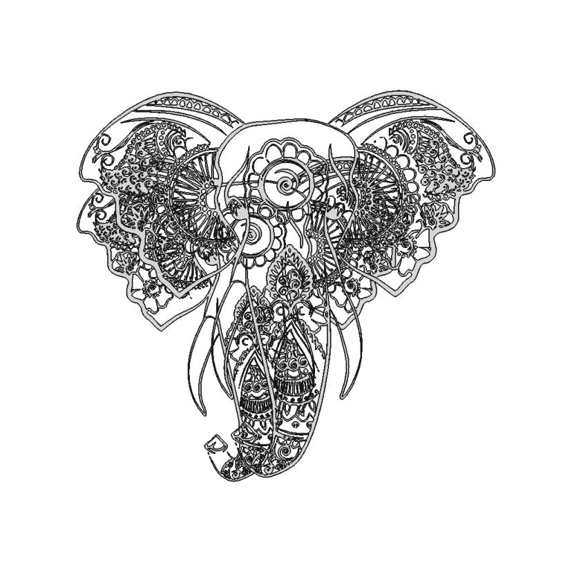 Elephant Plaque | 3D Engineering Design File