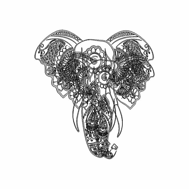Elephant Plaque | 3D Engineering Design File