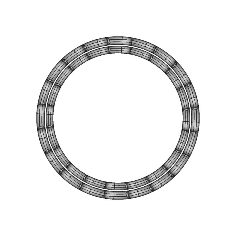 Rowed Hearts Ring | High-Quality CAD Model