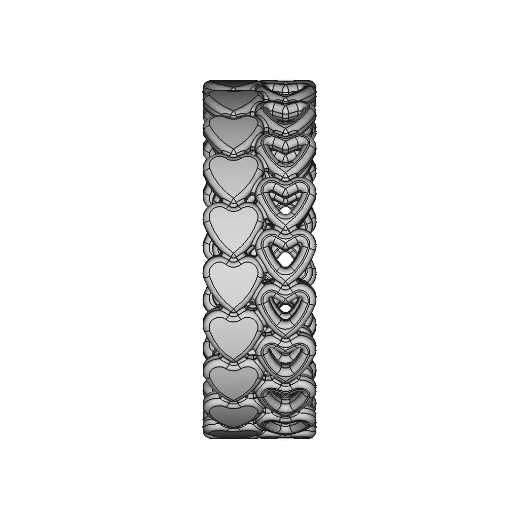Rowed Hearts Ring | High-Quality CAD Model_0_270_degree_snapshot