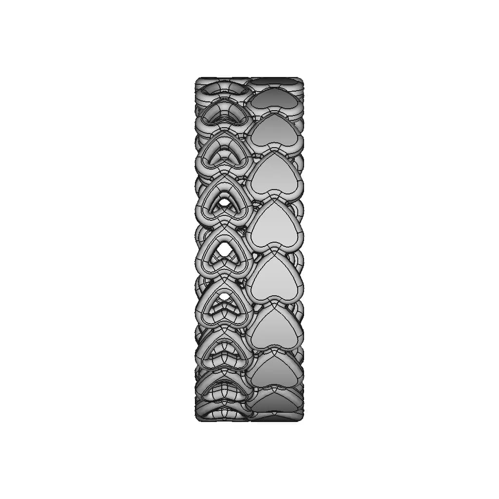 Rowed Hearts Ring | High-Quality CAD Model_0_90_degree_snapshot