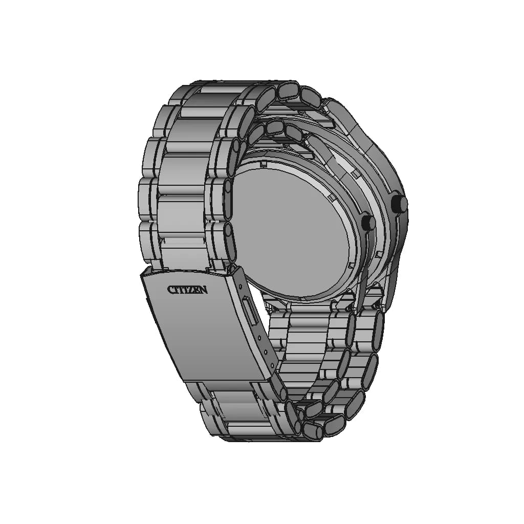Citizen Wrist Watch | 3D Engineering Design File_60_30_degree_snapshot
