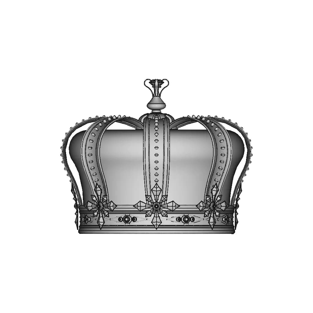 King'S Crown | High-Quality CAD Model_0_0_degree_snapshot