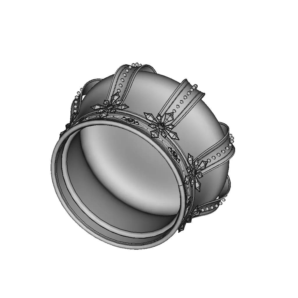 King'S Crown | High-Quality CAD Model_60_30_degree_snapshot