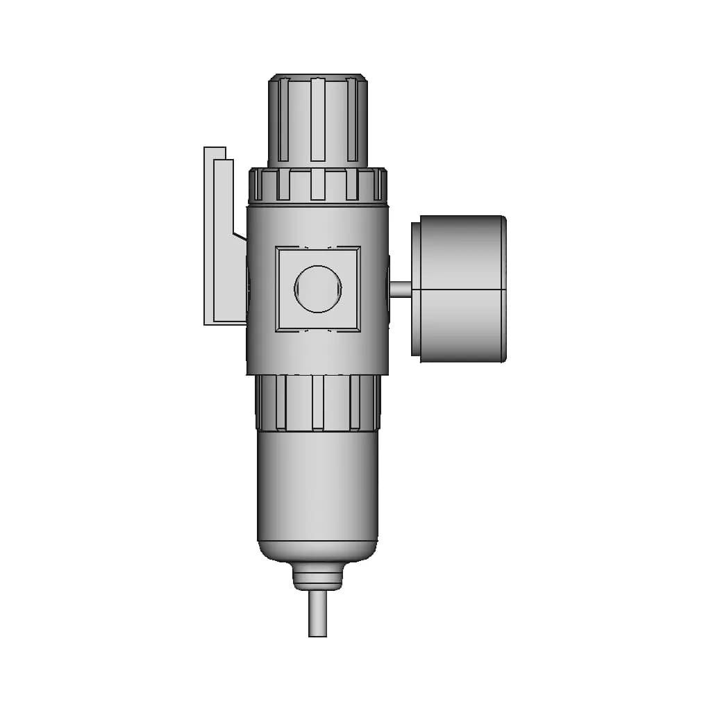 Afc2000 Compress Air Pressure Regulator - Downloadable CAD Representation_0_0_degree_snapshot