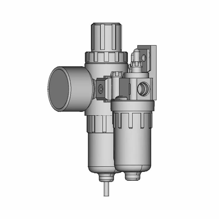 Afc2000 Compress Air Pressure Regulator - Downloadable CAD Representation